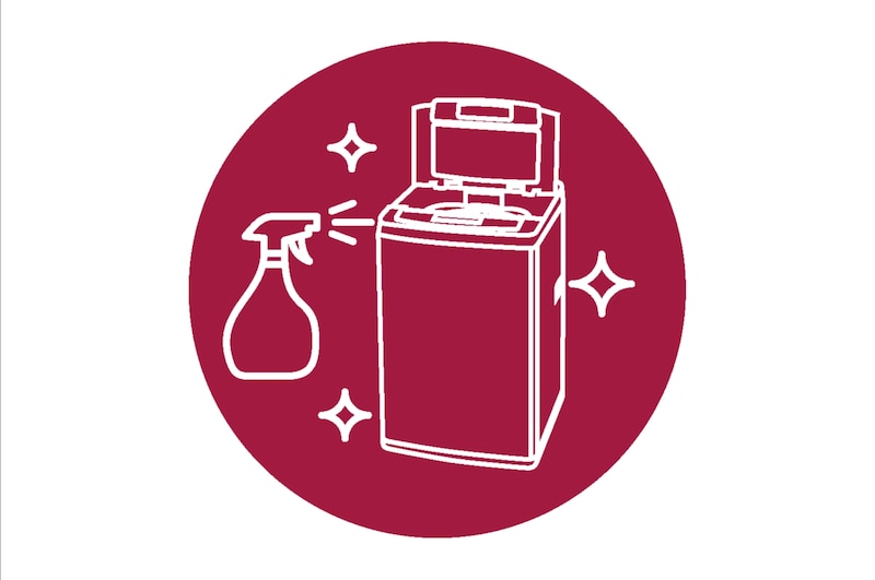 Vista frontal de Mantenimiento preventivo para Lavadora Carga Superior LG AAA74115501